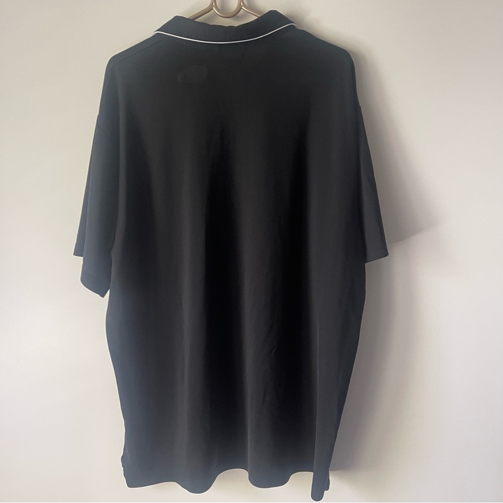 Under Armour Polo Shirt Black White Gray Size 2XL - Picture 2 of 9